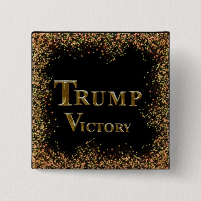TRUMP 2024 15 CM SQUARE BADGE (Front)