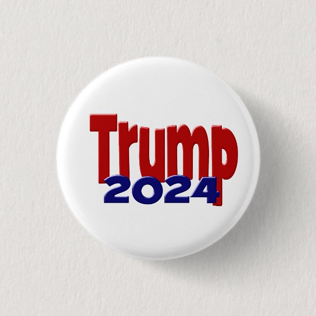 Trump 2024  3 cm round badge (Front)