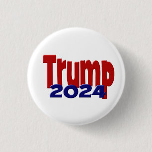 Trump 2024  3 cm round badge