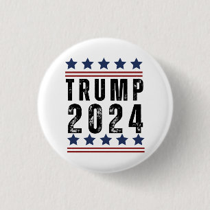 Trump  2024 3 cm round badge