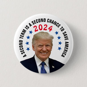 TRUMP 2024 6 CM ROUND BADGE