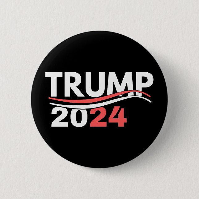 Trump 2024 6 cm round badge (Front)