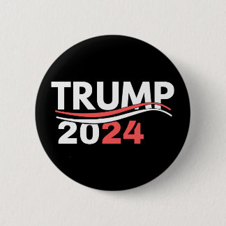 Trump 2024 6 cm round badge
