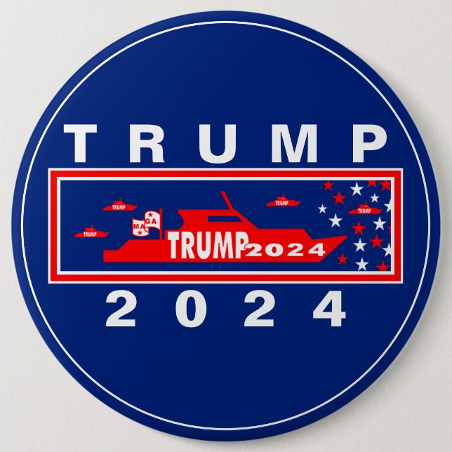 TRUMP 2024  6 CM ROUND BADGE (Front)