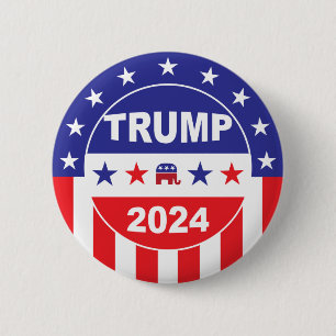 TRUMP 2024 6 CM ROUND BADGE
