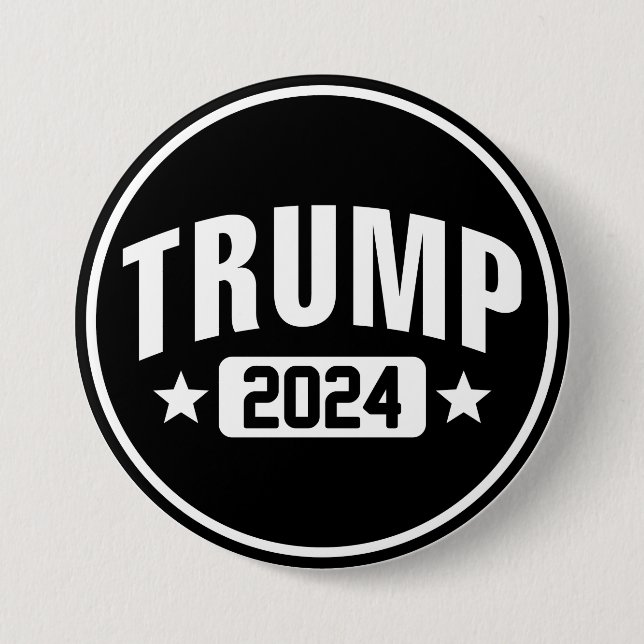 Trump 2024 7.5 cm round badge (Front)