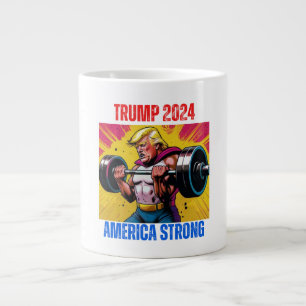 TRUMP 2024 AMERICA STRONG LARGE COFFEE MUG