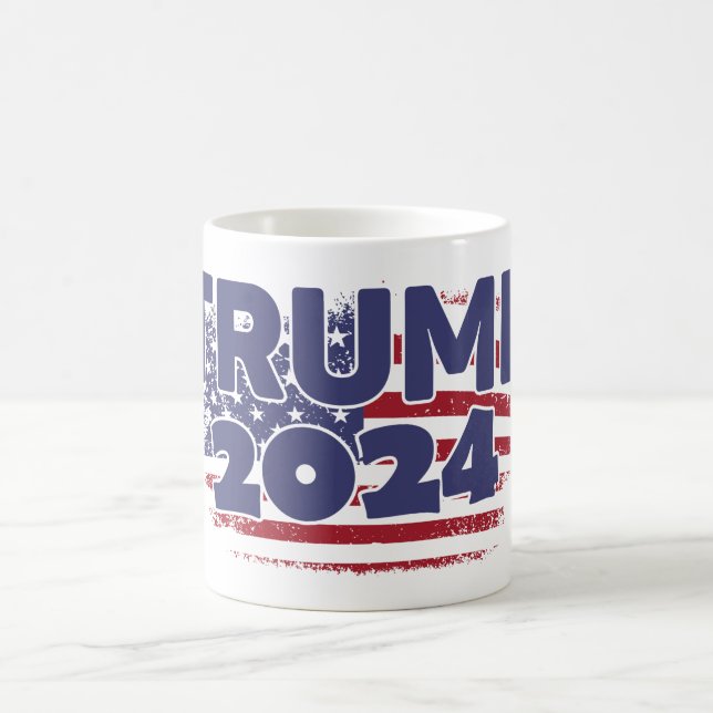 Trump 2024 - American Flag Coffee Mug (Center)