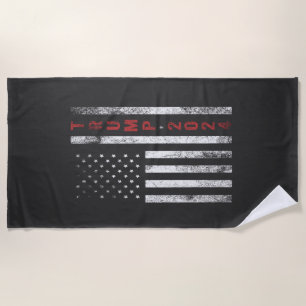 Trump 2024 American Flag Distressed Vintage  Gift Beach Towel