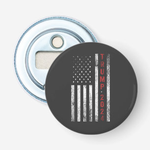 Trump 2024 American Flag Distressed Vintage  Gift Bottle Opener