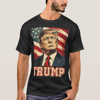 Trump 2024 American Flag T-Shirt