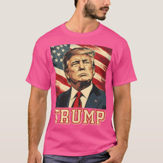 Trump 2024 American Flag T-Shirt