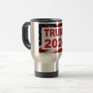Trump 2024 American Flag Travel Mug
