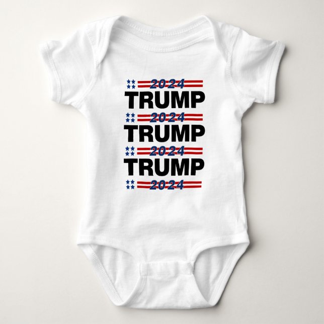  Trump 2024 Baby Bodysuit (Front)
