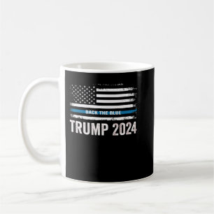 Trump 2024 Back The Blue Coffee Mug