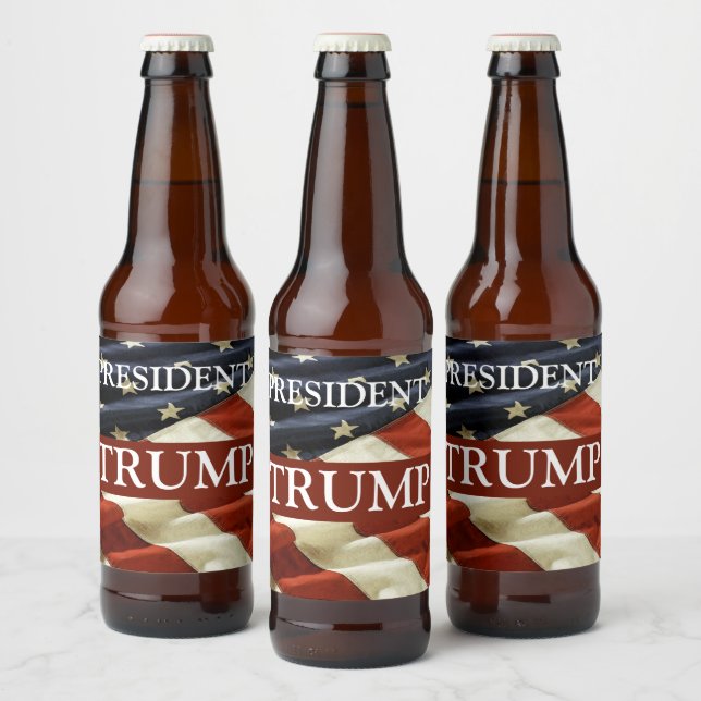 TRUMP 2024 BEER BOTTLE LABEL (Bottles)
