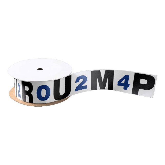 Trump 2024 Blue Satin Ribbon (Spool)