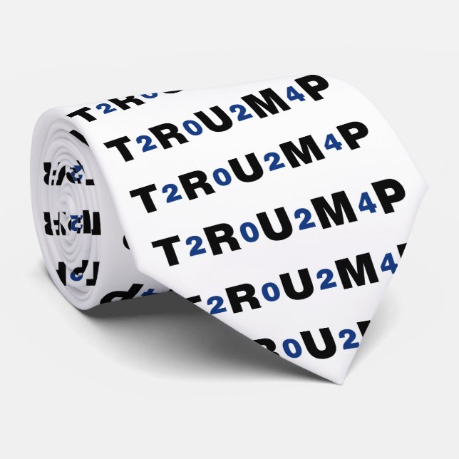 Trump 2024 Blue Tie (Rolled)