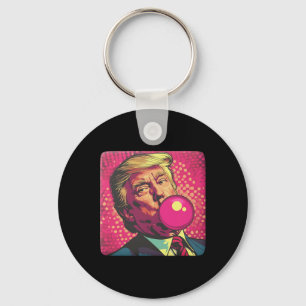 Trump 2024 Bubble Gum Pop Key Ring