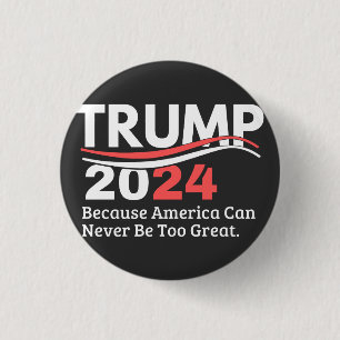trump 2024 bumper 3 cm round badge