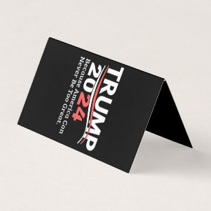 trump 2024 bumper business card