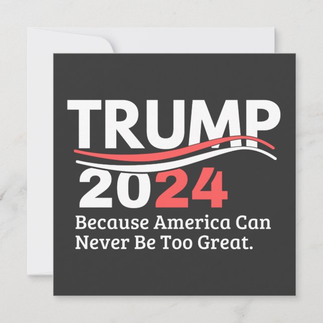trump 2024 bumper invitation (Front)