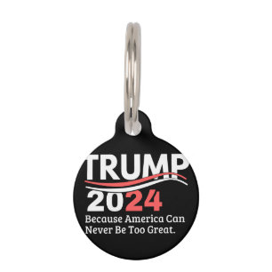 trump 2024 bumper pet tag