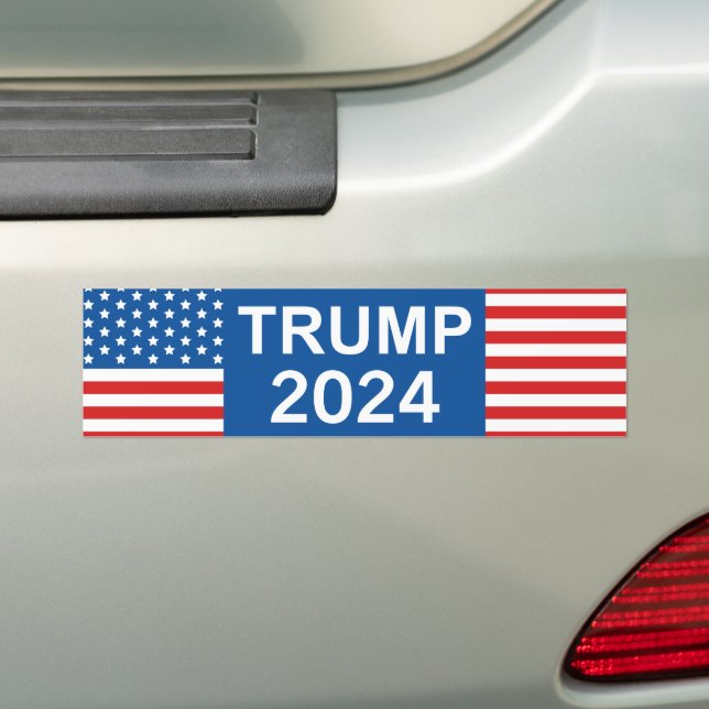 Trump 2024 bumper sticker (On Car)