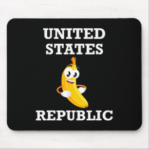 Trump 2024 Bynana Biden Republic America Satire Re Mouse Mat