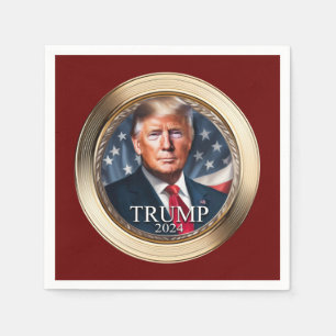 Trump 2024 Campaign Rally Republican Red Napkin