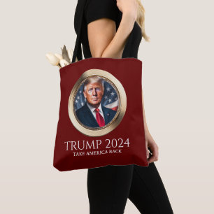 Trump 2024 Campaign Republican Red Collectable Tote Bag