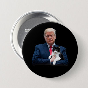Trump 2024 Cat MAGA Funny Trump Cat 7.5 Cm Round Badge