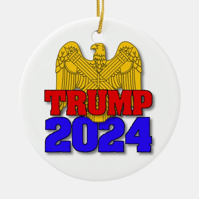 Trump 2024 ceramic tree decoration (Front)