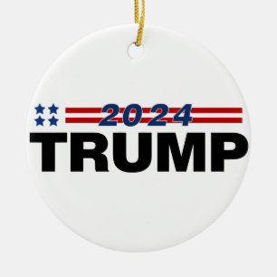 Trump 2024 ceramic tree decoration