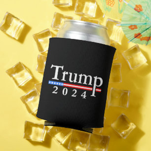 Trump 2024 Classic Black and Red Can Cooler