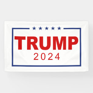 Trump 2024 Classic Rectangle Logo Banner