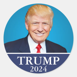 Trump 2024  classic round sticker