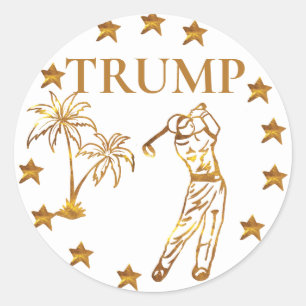 TRUMP 2024 CLASSIC ROUND STICKER