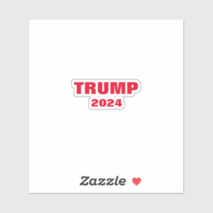 Trump 2024 Colorful Red White Bold Trendy Cool