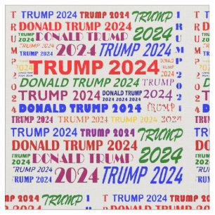 Trump 2024 Colourful Fabric