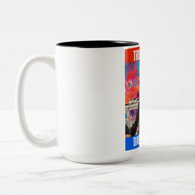 TRUMP 2024 DADDY'S HOME Two-Tone COFFEE MUG (Left)