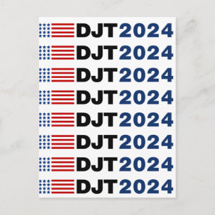 Trump 2024 DJT Postcard