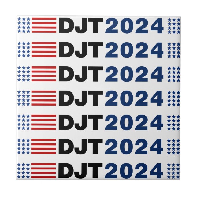 Trump 2024 DJT Tile (Front)