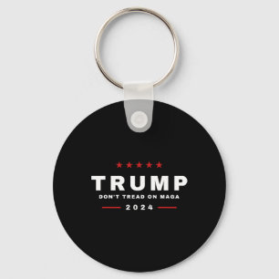 Trump 2024 Don't Tread On Maga Snake Rattlesnake Key Ring