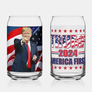 Trump 2024 - Drill Drill Drill Can Glass