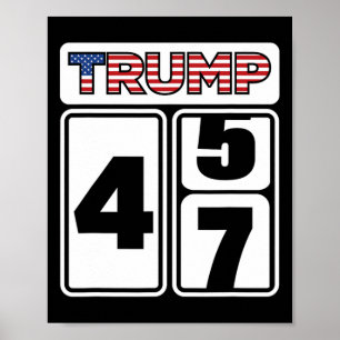 Trump 2024 Election 47 Victory Win President Inaug Poster