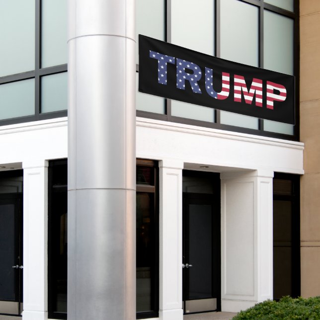 Trump 2024 Election America Banner (Outside Building)