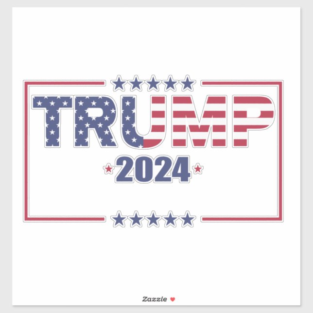 Trump 2024 Election American Flag (Sheet)