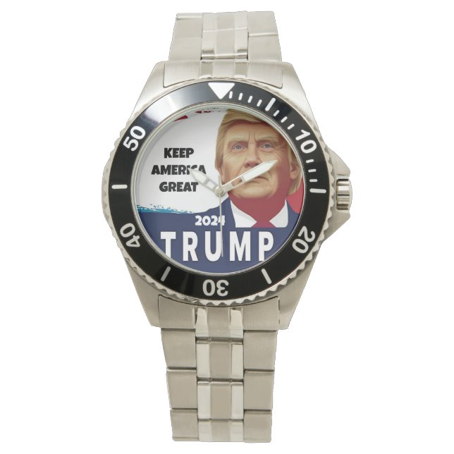 Trump 2024 election Keep America Great  Watch (Front)