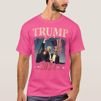 Trump 2024 Election Shot Won'T Be Stopped Trump As T-Shirt